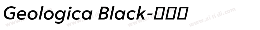 Geologica Black字体转换